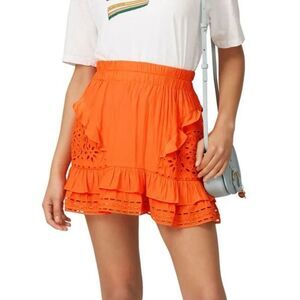 Ramy Brook Brit Skirt Orange Large